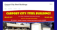 Desktop Screenshot of carportcitysteelbuildings.com